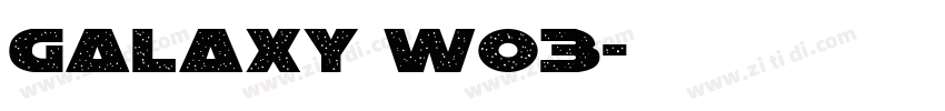 Galaxy W03字体转换
